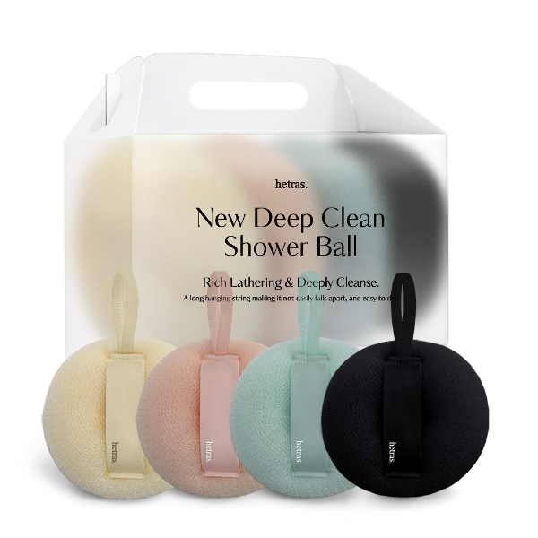 New Deep Clean Shower Ball 4ea